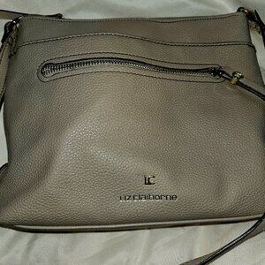 Liz Claiborne  beige or tan purse with long straps so could be worn crossbody M